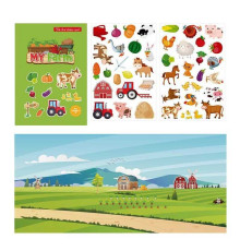 Зошит з наліпками LY 63046 (300) багаторазові наліпки, в пакеті