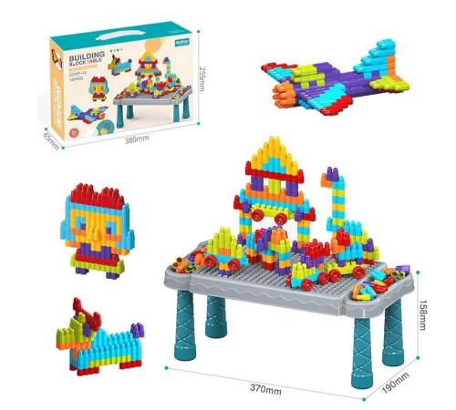 Конструктор C 2737-13 (36) 140 деталей, ігровий столик, в коробці