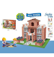 Конструктор NKT 316 (24) “Garden Villa”, 456 елементів, цегла+цементна суміш, в коробці
