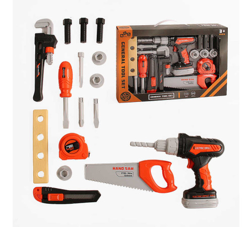 Набір інструментів 778-22 (36/2) 17 елементів, автоматичний шурупокрут, на батарейках, аксесуари, у коробці