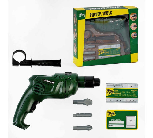 Дриль T 1403 (G) (48/2) на батарейках, 3 свердла, додаткова ручка, в коробці