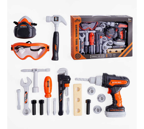 Набір інструментів 778-24 (36/2) 14 елементів, шуруповерт, звук, на батарейках, в коробці