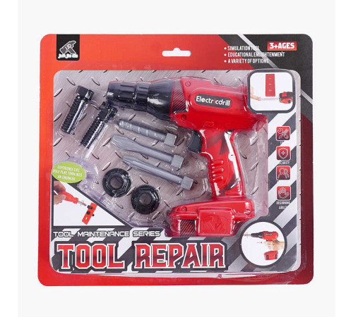 Інструмент 6210 C-1 (72/2) “Шуруповерт”, на батарейках, 3 насадки, гайки, шурупи, на листі