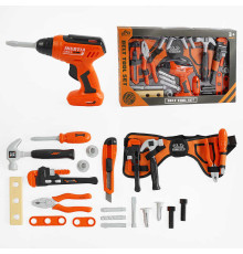 Набір інструментів 778-65 (48/2) 22 елементи, дриль, будівельний ніж, пояс для інструментів, в коробці