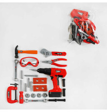 Набор инструментов KY 1068-308 (24/2) шуруповерт на батарейках, в пакете