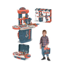 Набір інструментів 008-972 (24) верстат, валіза, пилка, викрутки, гайковий ключ, болти, в коробці