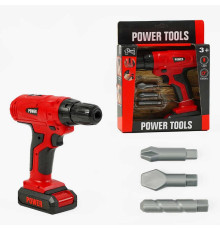 Шуруповерт T 1804 (48/2) звук, підсвічування, 3 насадки, на батарейках, в коробці