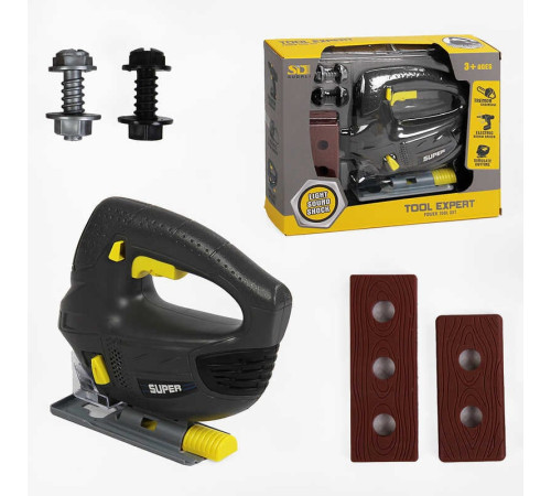 Електричний лобзик 6817-1 (60/2) підсвічування, на батарейках, тренувальні бруски, в коробці