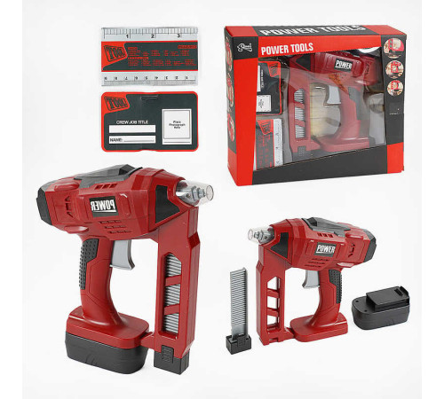 Степлер для цвяхів T 1469 (48/2) звук, підсвічування, аксесуари, в коробці