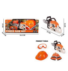 Набір інструментів 192 H 2/2 (12) 4 елементи, звук, ланцюгова пила, каска, окуляри, рукавички, в коробці