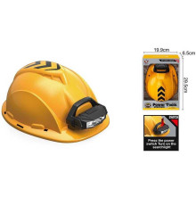 Каска T 004 (36/2) знімний ліхтарик на батарейках, в коробці