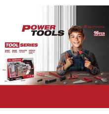 Набір інструментів T 2007 (24) дриль, механічний принцип роботи, ключ, пила, викрутка, аксесуари, в коробці