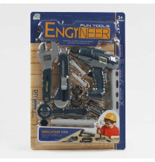 Набір інструментів МТ 6-4 (96/2) 13 елементів, механічний дриль, аксесуари, на листі