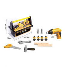 Набір інструментів G 279 (24/2) автоматичний шуруповерт, реверс, гайковий ключ, пила, молоток, деталі для збирання, в боксі