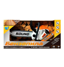 Бензопила 70526 (24/3) "WToys" звук, ланцюг рухається, на батарейках, в коробці