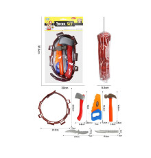 Набір інструментів NH 384 A (120/2) ніж, пила, молоток, сокира, ремінь, в пакеті