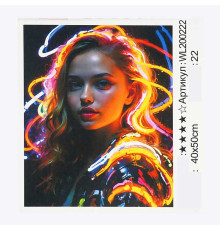 Картина за номерами WL 200222 (30) "WToys", 40х50 см, світиться у темряві, в коробці