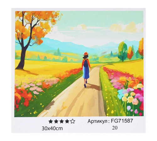 гр Картина за номерами FG 71587 (30) "4FUN Game Club", 30х40 см, в коробці