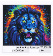 Картина за номерами WL 200251 (30) "WToys", 40х50 см, світиться у темряві, в коробці