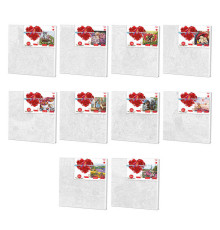 гр Картина за номерами економ с.2 KpNe40х40-02-01,02,...10 MIX В ПАКЕТІ "PAINTING BY NUMBERS" (10) розмір: 40см*40см"Danko Toys", ОПИС УКР/РОС. МОВАМ