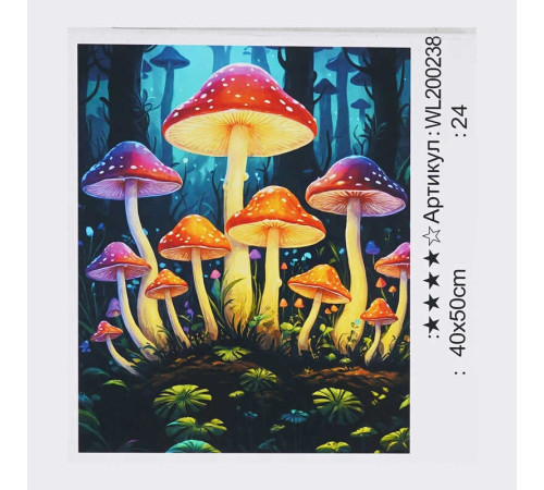 Картина за номерами WL 200238 (30) "WToys", 40х50 см, світиться у темряві, в коробці – в наличии! Купите сейчас у KAZKOVA