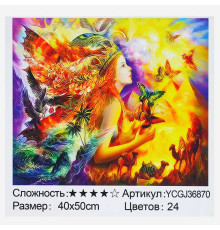 Картина за номерами YCGJ 36870 (30) "TK Group", 40х50 см, “Чарівниця”, в коробці