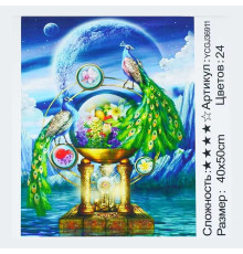 Картина за номерами YCGJ 36911 (30) "TK Group", 40х50 см, "Пави", в коробці