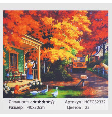 Картина за номерами HCEG 32332 (30) "TK Group", "Осінне ранчо", 40*30см, в коробці