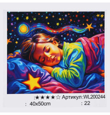 Картина за номерами WL 200244 (30) "WToys", 40х50 см, світиться у темряві, в коробці