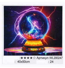 Картина за номерами WL 200247 (30) "WToys", 40х50 см, світиться у темряві, в коробці