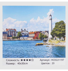 Картина за номерами HCEG 31197 (30) "TK Group", "Морське місто", 40х30 см, в коробці