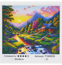 гр Картина за номерами FG 68008 (30) "4FUN Game Club", 30х40 см, в коробці