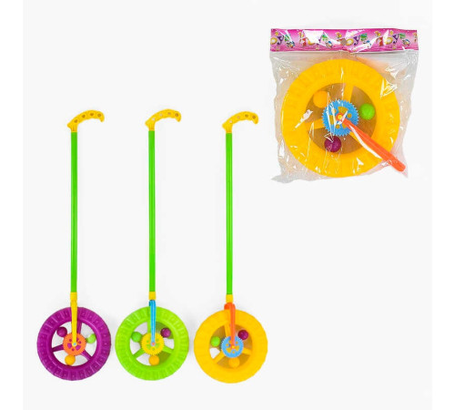 Каталка-колесо 059 Е (288/2) 3 кольори, в пакеті, ВИДАЄТЬСЯ ТІЛЬКИ МІКС ВИДІВ – в наличии! Купите сейчас у KAZKOVA