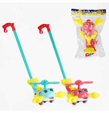 Каталка 8587 В (72/2) "Лобстер", 2 кольори, підсвічування, рухомі елементи, дзвіночок, в пакеті