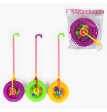 Каталка-колесо 189 С (96/2) 3 кольори, в пакеті, ВИДАЄТЬСЯ ТІЛЬКИ МІКС ВИДІВ