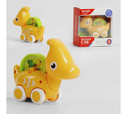 Каталка HE 8007 Штрих-60187 (96/2) "Динозаврик", КОЛІР ЖОВТИЙ, у коробці – в наличии! Купите сейчас у KAZKOVA