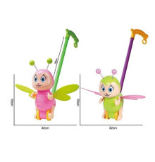 Каталка 198-18 (72/2) 2 види, "Метелик", рухливі елементи, висота 38 см, в пакеті