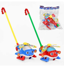 Каталка 0362 (48/2) "Вертоліт" на паличці, з брязкальцем, в пакеті