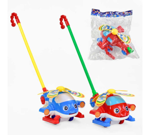 Каталка 0362 (48/2) "Вертоліт" на паличці, з брязкальцем, в пакеті – в наличии! Купите сейчас у KAZKOVA