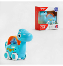 Каталка HE 8007 Штрих-60194 (96/2) "Динозаврик", КОЛІР БЛАКИТНИЙ, у коробці