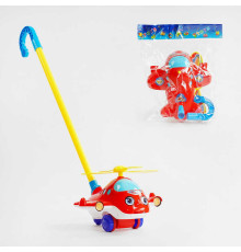 Каталка 0512 (48/2) "Вертоліт", на паличці, з дзвіночком, у пакеті
