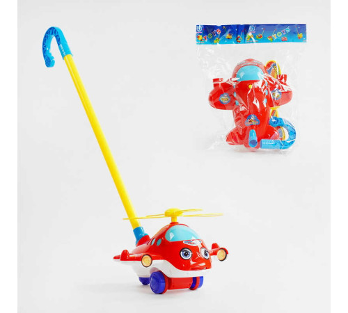 Каталка 0512 (48/2) "Вертоліт", на паличці, з дзвіночком, у пакеті – в наличии! Купите сейчас у KAZKOVA