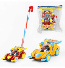 Каталка 346 (60) машинка на паличці, 2 кольори, в пакеті