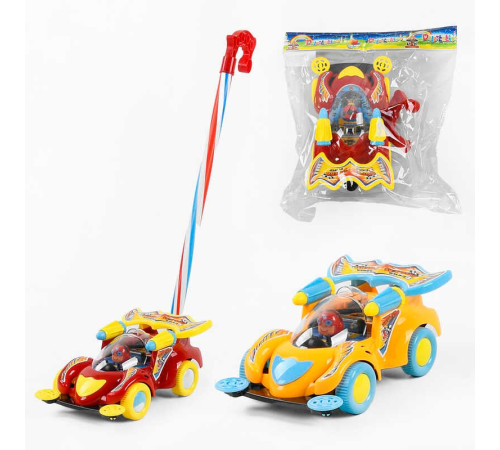 Каталка 346 (60) машинка на паличці, 2 кольори, в пакеті – в наличии! Купите сейчас у KAZKOVA