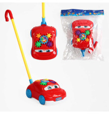 Каталка 0526 (72/2) “Машина”, на паличці, з дзвіночком, шестерні, у пакеті