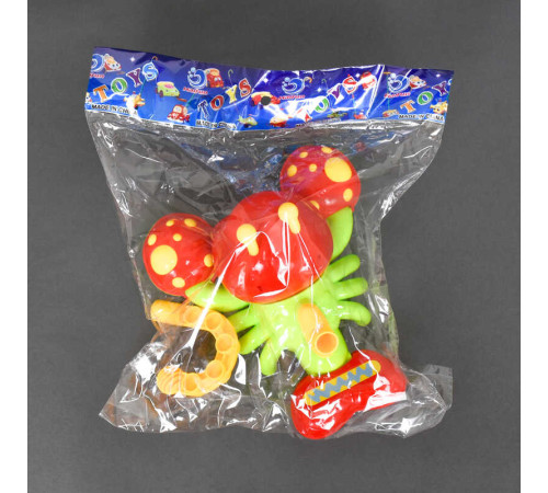 Каталка 0350 (96/2) "Крабик" на паличці, з брязкальцем, 2 кольори, в пакеті – в наличии! Купите сейчас у KAZKOVA