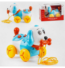 Музична каталка YL 617 A (18) цуценя, світло, звук, пісні та слова англійською мовою, в коробці