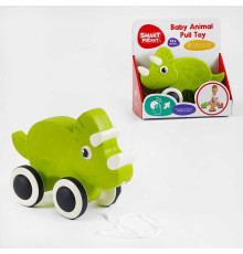 Каталка S-Y 016 (36) “Динозавр”, колеса з пискавками, в коробці