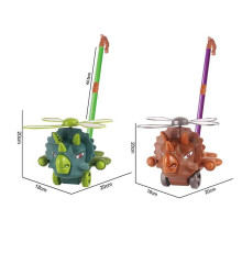 Каталка 198-27 (72/2) 2 види, дзвіночок, обертаються лопасті, у пакеті