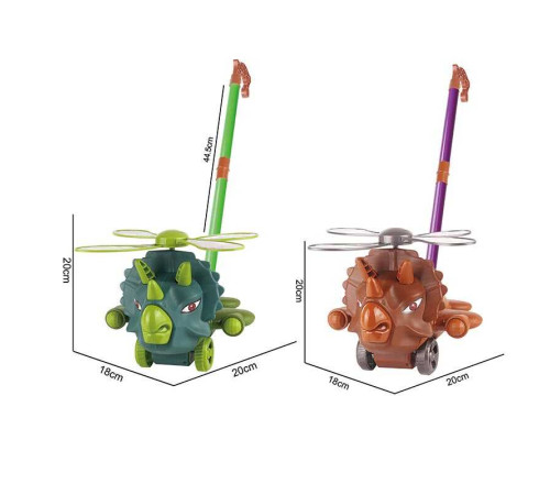 Каталка 198-27 (72/2) 2 види, дзвіночок, обертаються лопасті, у пакеті – в наличии! Купите сейчас у KAZKOVA